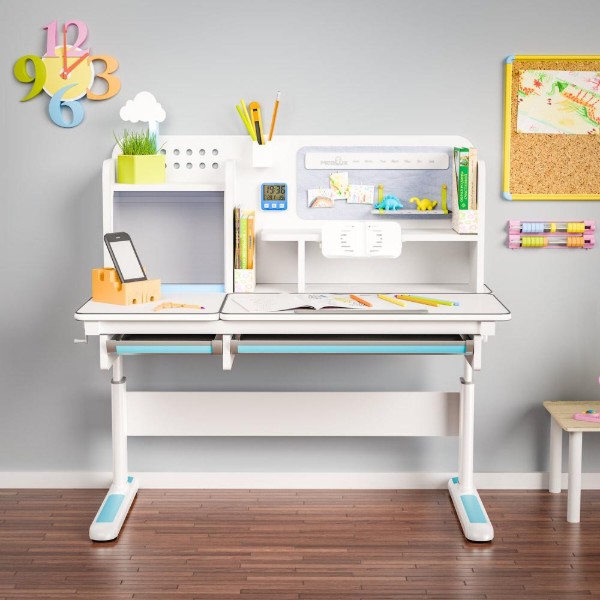 Фото - Парта шкільна Mealux Winnipeg Multicolor WG + BL (BD-630 WG + BL Multicolor)